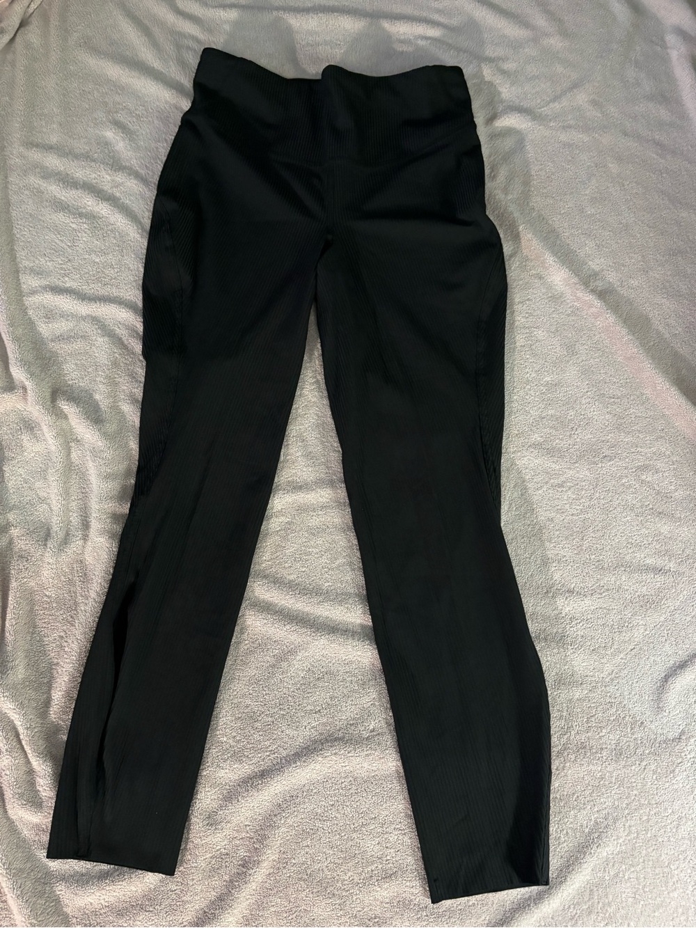 lululemon athletica Black Ribbed Leggings